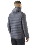 Rab Men's Microlight Alpine Down Jacket (Graphene) model looking away