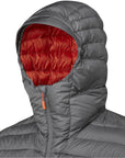 Rab Men's Microlight Alpine Down Jacket (Graphene) hood up
