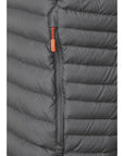 Rab Men's Microlight Alpine Down Jacket (Graphene) zipper