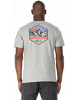 Rab Men's Stance Mountain Peak Tee (Grey Marl) model back