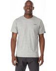 Rab Men's Stance Mountain Peak Tee (Grey Marl) model front