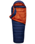 Rab Women's Ascent 700 Down Sleeping Bag (Nightfall) open slightly