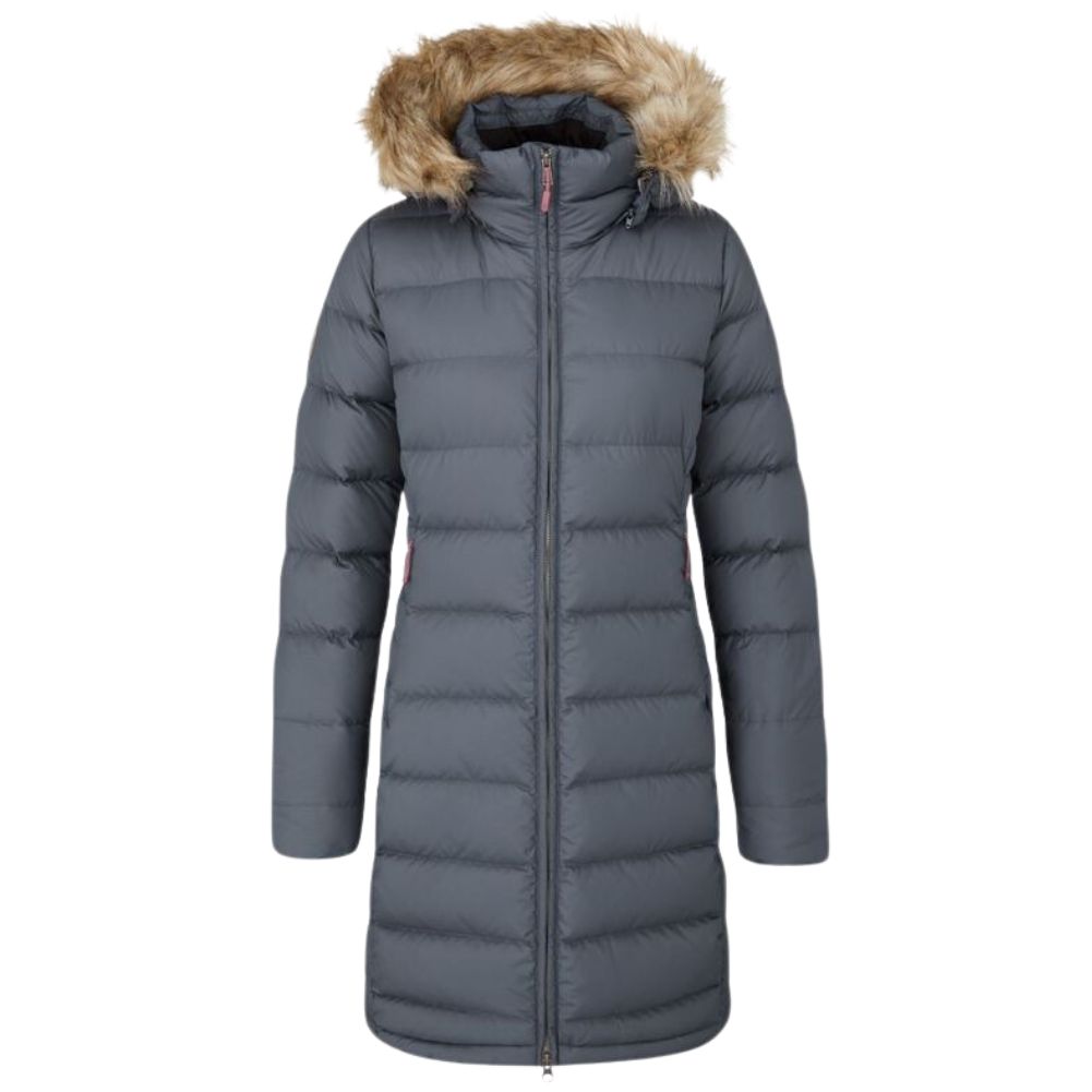 Rab Women's Deep Cover Recycled Down Parka (Steel) – Summits Outdoor
