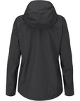 Rab Women's Downpour Plus 2.0 Waterproof Jacket (Black) back