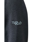 Rab Women's Geon Fleece Jacket (Black/Steel Marl) word logo