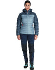 Rab Women's Microlight Alpine Down Jacket (Orion Blue/Citadel)