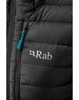 Rab Women's Microlight Alpine Recycled Down Jacket (Black) logo