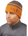 Rab Logo Band Beanie (Graphene/Marmalade)m model