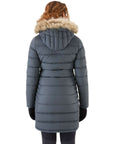 Rab Women's Deep Cover Recycled Down Parka (Steel) back model