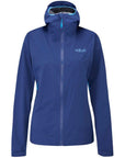 Rab Women's Kinetic 2.0 Waterproof Jacket (Nightfall Blue)