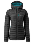 Women's Microlight Alpine Long Down Jacket (Black)