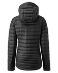 Women's Microlight Alpine Long Down Jacket (Black) back