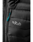 Women's Microlight Alpine Long Down Jacket (Black) logo