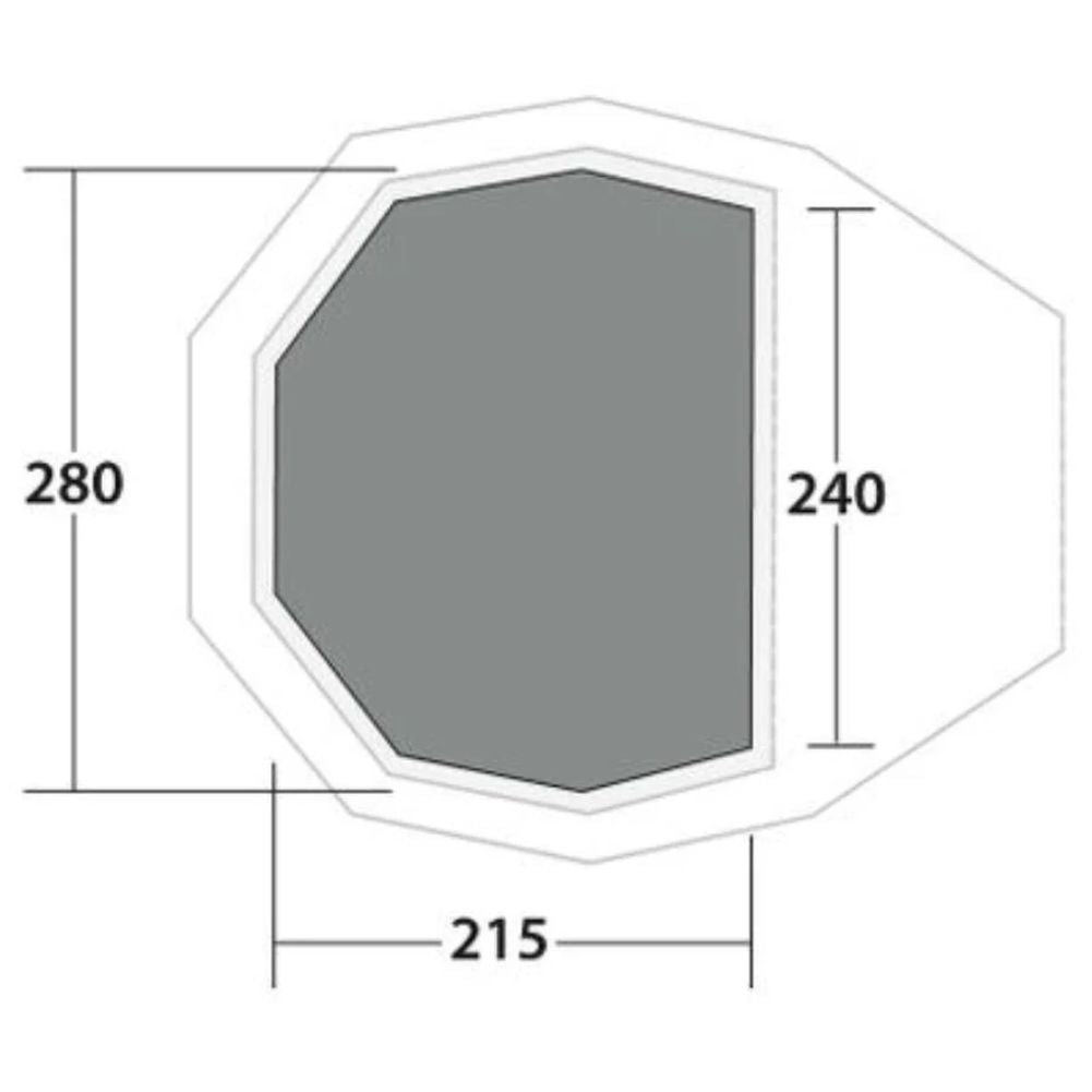 Robens FairBanks Footprint (Black) measurements