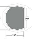Robens FairBanks Footprint (Black) measurements