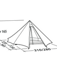 Robens Green Cone PRS Tipi Tent (2022) diagram