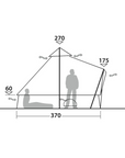 Robens Klondike PRS Tipi Tent (2024) diagram people