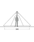 Robens Fairbanks Grande - 7 Man Tipi Tent (2024) - Size