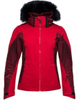 Rossignol Women's Aile Ski Jacket - Snowsports Jacket (Carmin Red)