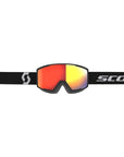 Scott Factor Pro LS Snow Sports Goggles (Mineral Black/White/Light Sensitive Red Chrome Lens)front