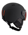 Sinner Typhoon Visor Snow Sports Helmet (Matte Black/Red) - Cat 2 - Back