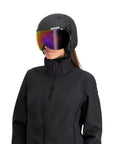 Sinner Typhoon Visor Snow Sports Helmet (Matte Black/Red) - Cat 2 - Women