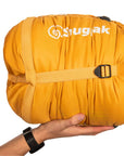 Snugpak Sleeper Expedition (Basecamp) Sleeping Bag WGTE (Amber Yellow) packed up
