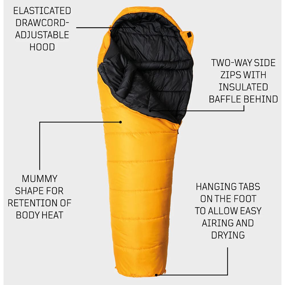 Snugpak Sleeper Expedition (Basecamp) Sleeping Bag WGTE (Amber Yellow) info