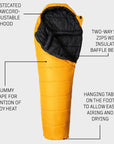 Snugpak Sleeper Expedition (Basecamp) Sleeping Bag WGTE (Amber Yellow) info