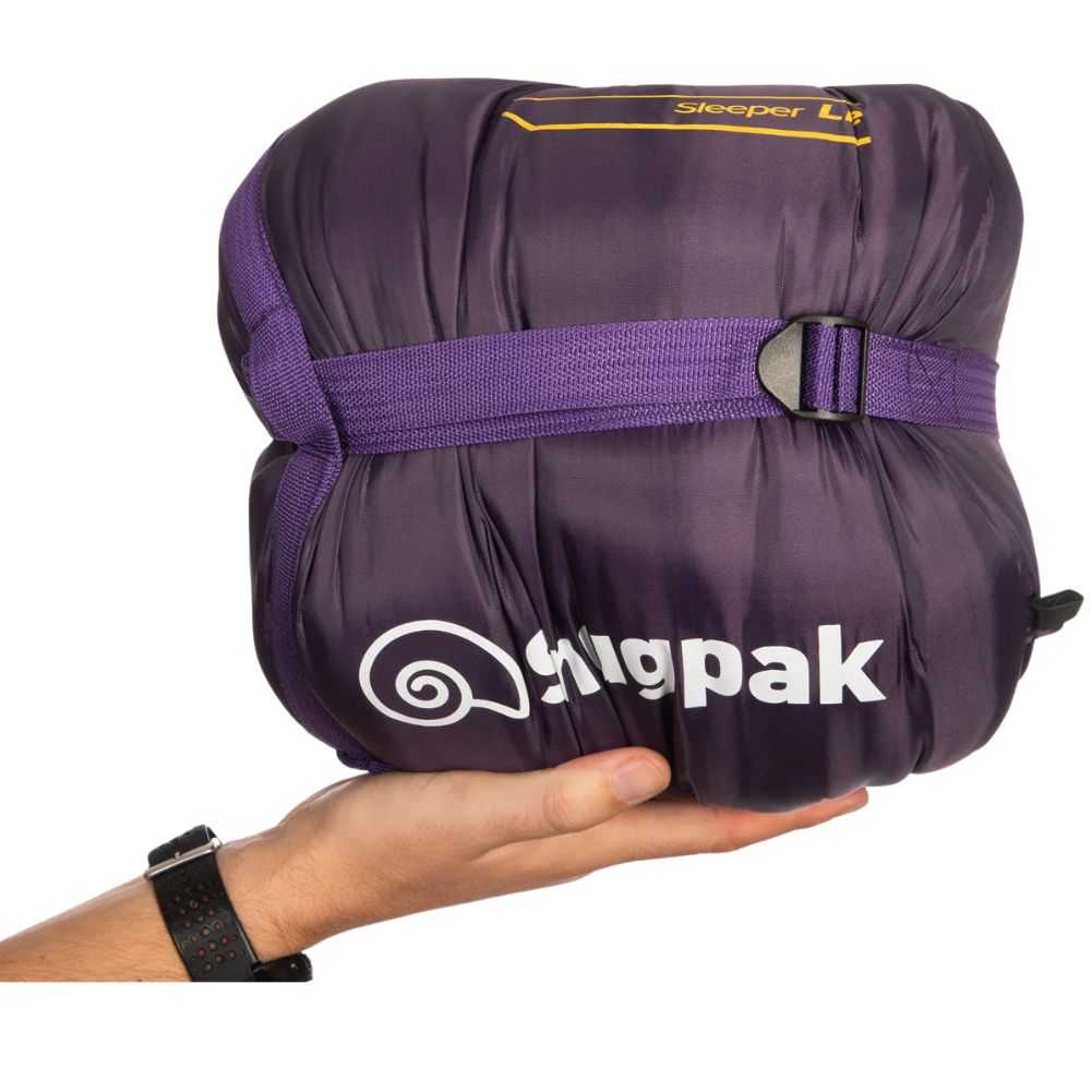 Snugpak Sleeper Lite (Basecamp) Sleeping Bag WGTE (Amethyst Purple) packed