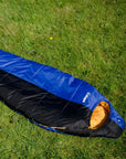 Snugpak Softie Expansion 3 Sleeping Bag (Azure/ Black) on grass
