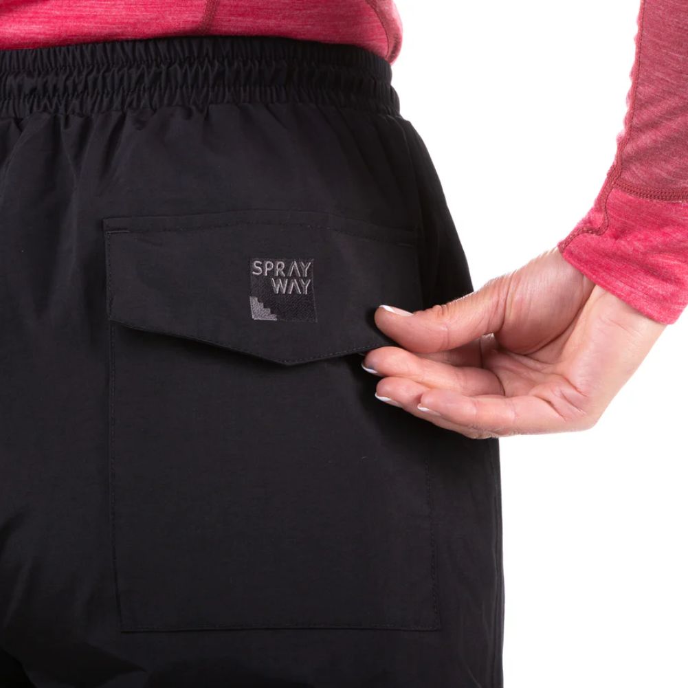 Sprayway Women's Atlanta WP Rain Pant (Black) pocket