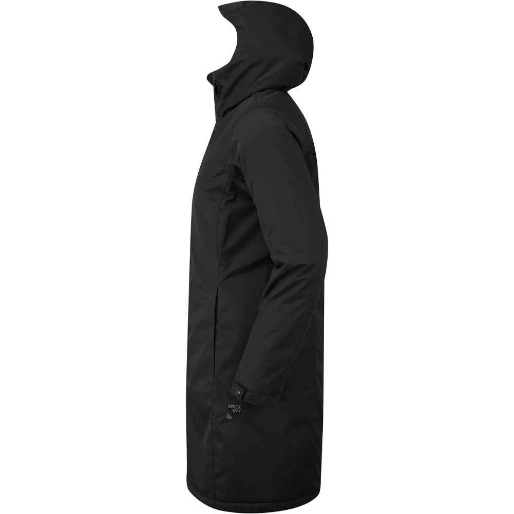 Sprayway Wanda Women's Long Waterproof Jacket (black) side