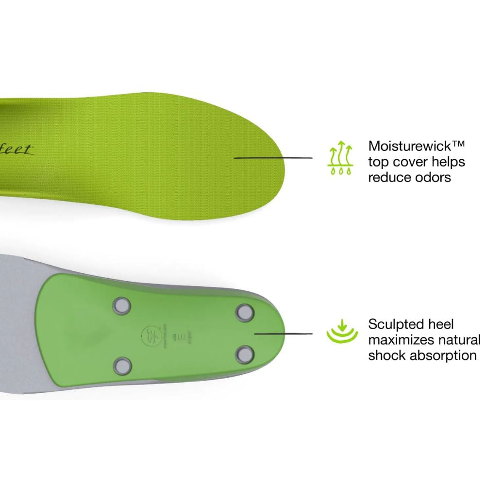 Superfeet Green - All-Purpose Support High Arch - Trim to Fit Insoles moisturewick