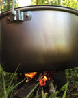 Trangia 4.5 Litre Billy Can With Lid in the woods