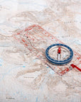 Trekmates Explorer Compass on map
