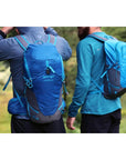 Vango Apex 25 Rucksack (Crystal Blue) close up hiking