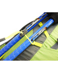 Vango Apex Air 30 Rucksack (Peridot Green) poles tied up