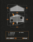 Vango Apex Compact 200 Tent - 2 Man Lightweight Tent (Forest Green) more diagram