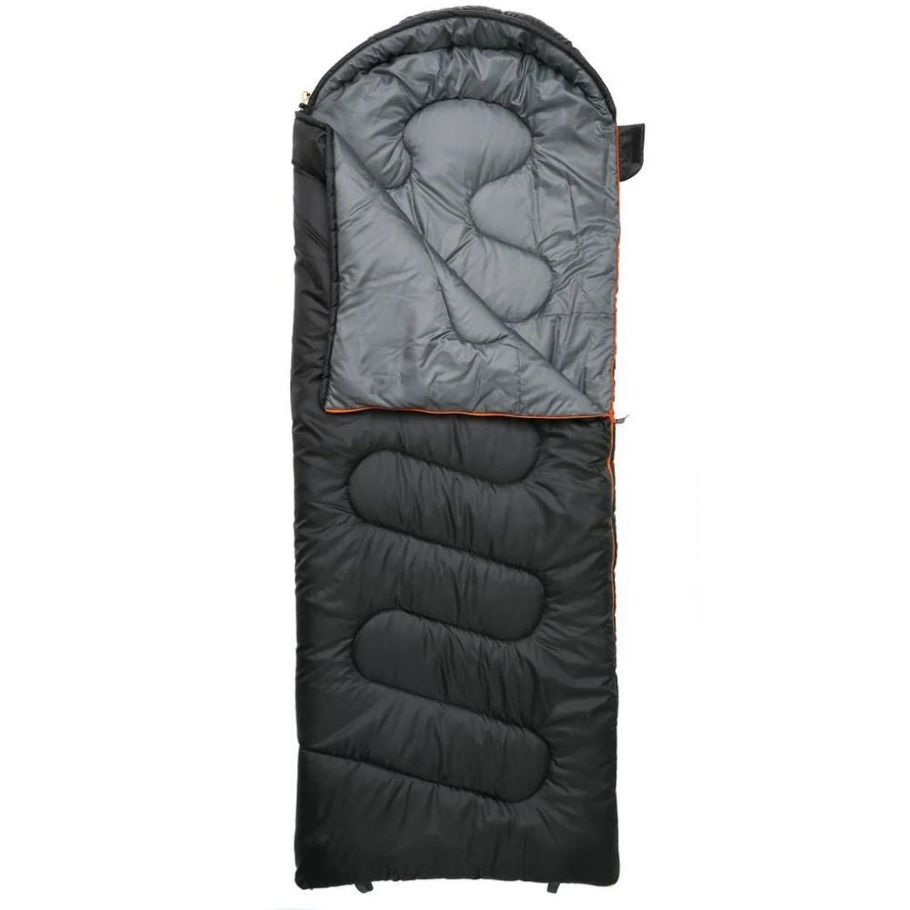 Vango Atlas 250 Quad Sleeping Bag (Black) open slightly