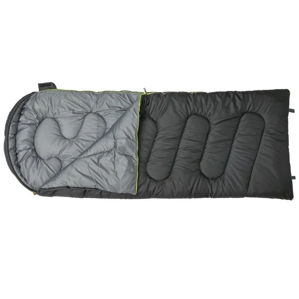 Vango Atlas 350 Quad Sleeping Bag on its side