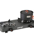 Vango Blaze Double Burner Camping Gas Cooker pot