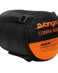 Vango Cobra 600 Down Filled Sleeping Bag (Anthracite) packed up