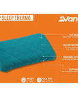 Vango Deep Sleep Thermo Pillow (Atom Blue) info