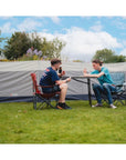 Vango Family TC Windbreak (Cloud Grey) couple