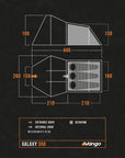 Vango Galaxy 300 Eco Tent - 3 Man Tent diagram