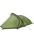 Vango Helvellyn 300 Trekking Tent - 3 Man Semi-Geodesic Tent (Pamir Green) closed tent