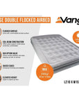Vango Hi Rise Double Flocked Airbed (Nocturne Grey) info