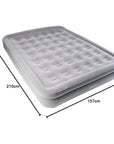 Vango Hi Rise Double Flocked Airbed (Nocturne Grey) measurements