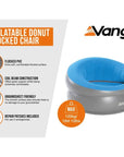 Vango Inflatable Donut Flocked Chair (Nocturne Grey) info
